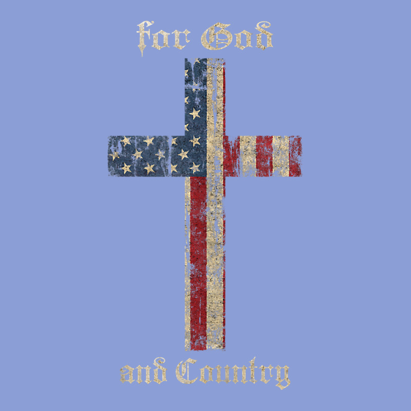 For God And Country Cross American Flag Faith Us Patriotic Tank Top Long Sleeve Tee by linhVisuals | Teevron
