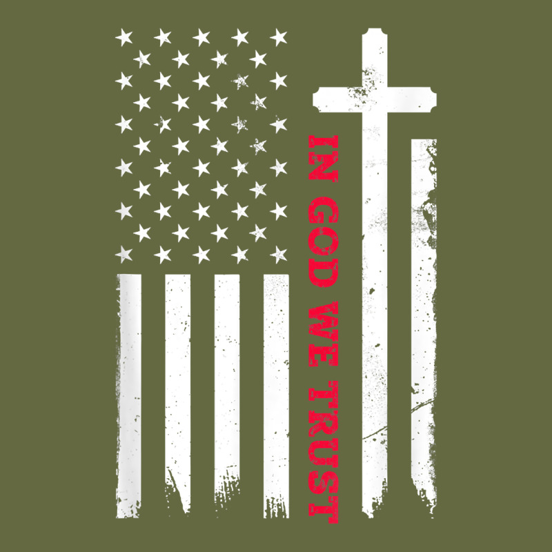 In God We Trust With Patriotic Vintage American Flag T Shirt Long Sleeve Tee by linhVisuals | Teevron