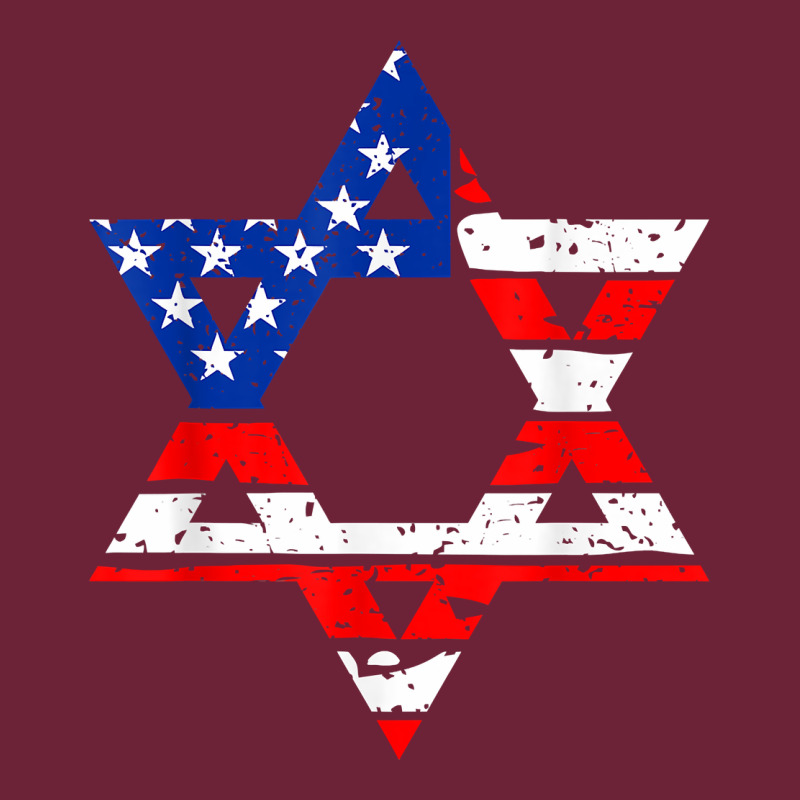 Hanukah American Flag Star Of David   Jewish Chanukah T Shirt Long Sleeve Tee by linhVisuals | Teevron