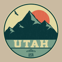 Utah Retro Mountain Badge Long Sleeve Tee | Teevron