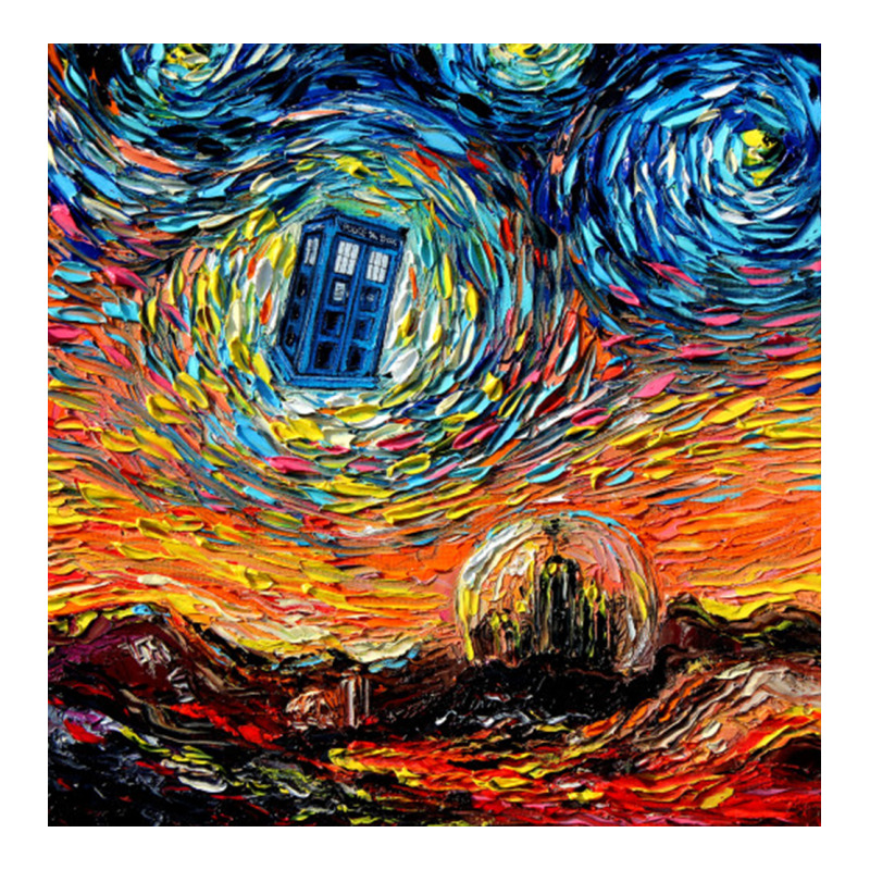 Van Gogh Never Saw Gallifrey Long Sleeve Tee by linhVisuals | Teevron