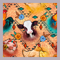 Western Farm Animals Seamless Pattern Vintage Tee | Teevron