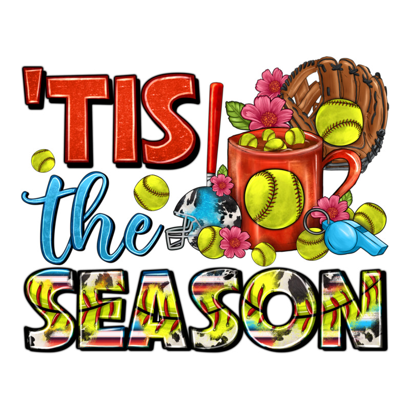 Tis The Season  Softball Coffee Mug Premium Tee by FaDigitalArtStudio | Teevron