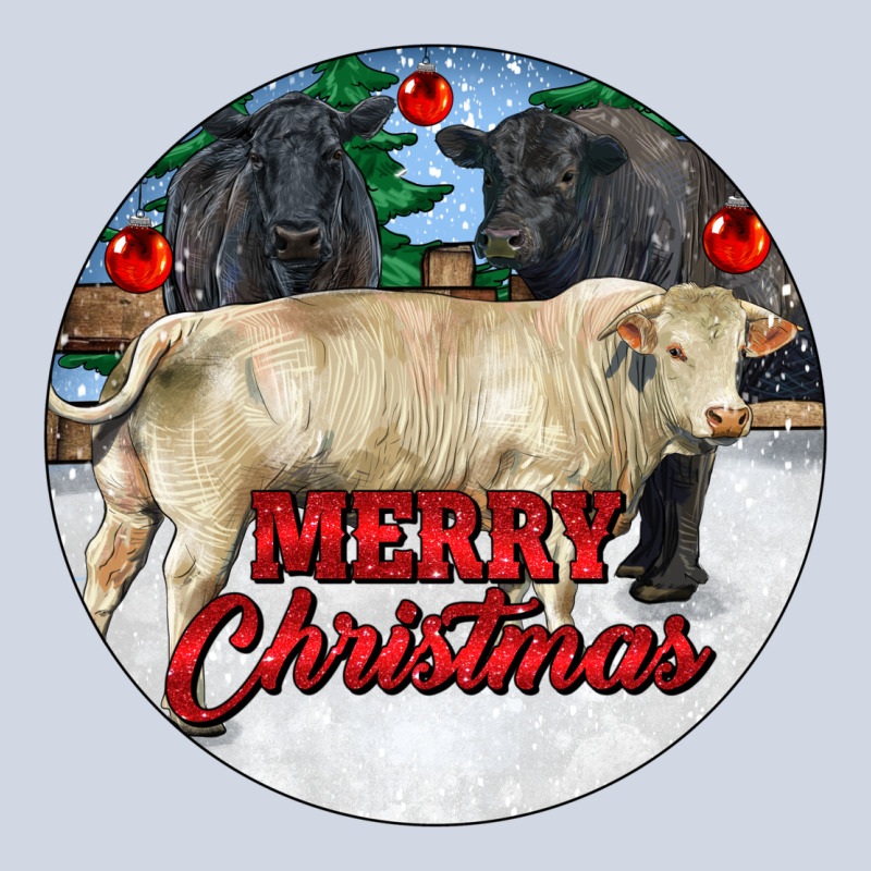 Merry Christmas Charolais Bull Premium Sweatshirt by RanaPortraitStore | Teevron