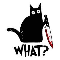 Halloween Cat With Knife What Long Sleeve Tee | Teevron
