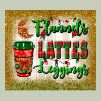 Flannels Lattes Leggings Tumbler Ladies Tee | Teevron