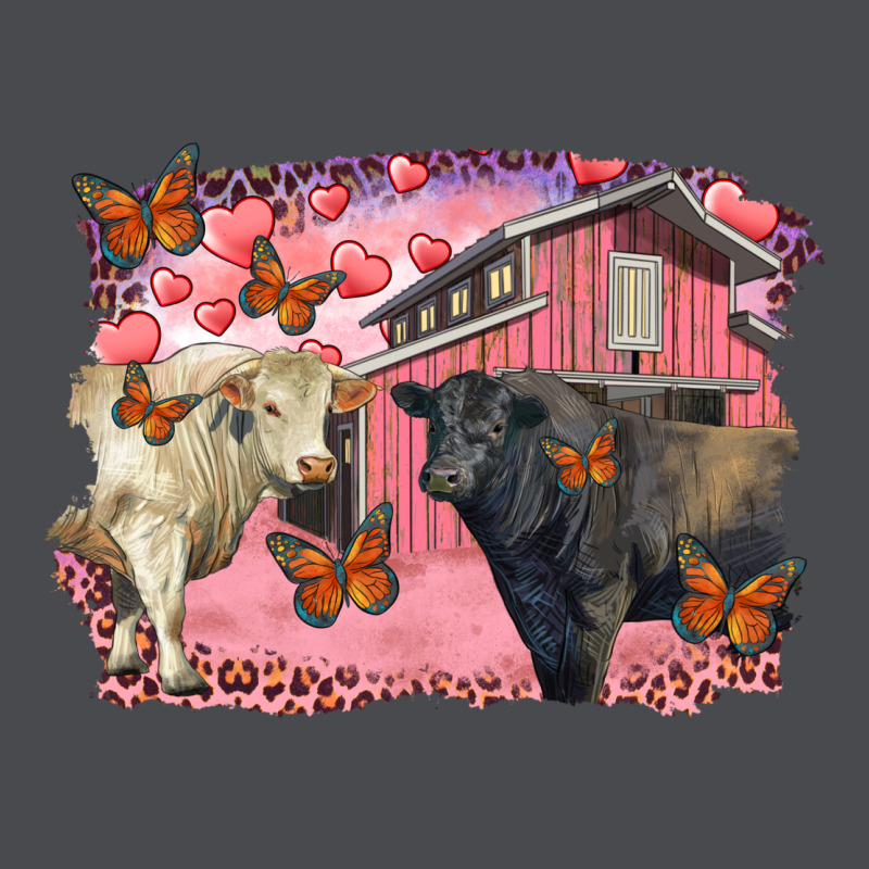 Valentine's Day Barn And Black Angus With Charolais Zipper Hoodie by RanaPortraitStore | Teevron