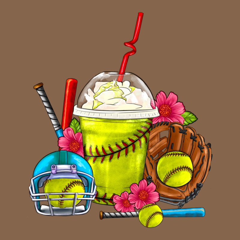 Softball Frappe Coffee Premium Tee by FaDigitalArtStudio | Teevron