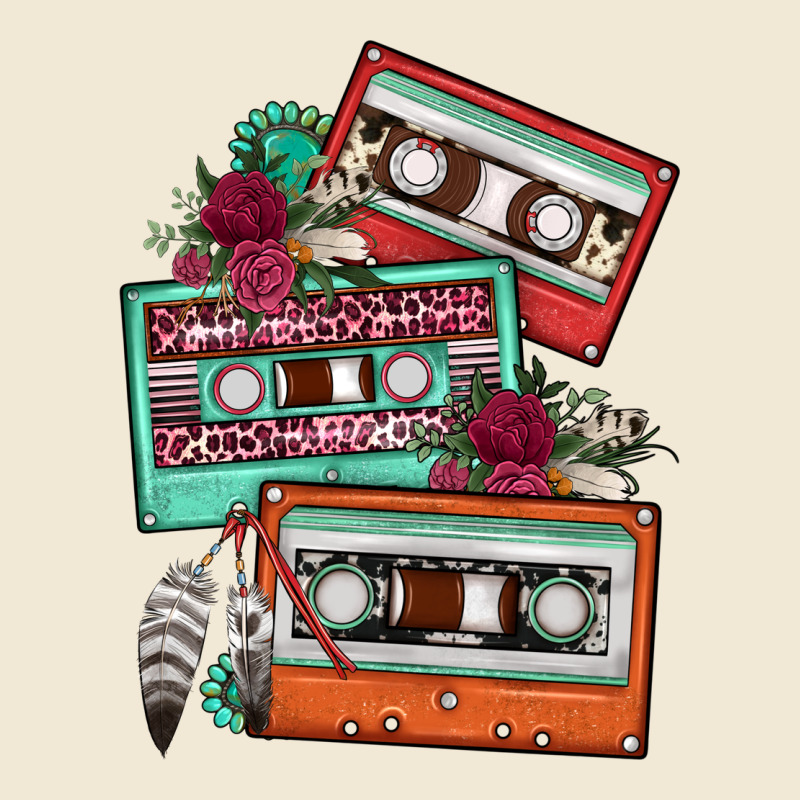 Cassette Floral Gemstone Ladies Tee by FaDigitalArtStudio | Teevron