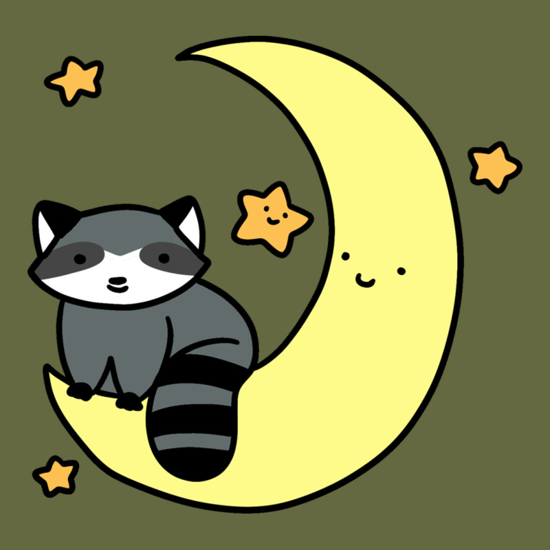 Crescent Moon Raccoon Long Sleeve Tee by linhVisuals | Teevron