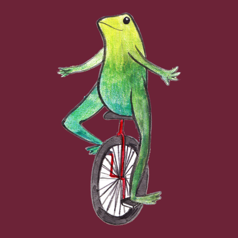 Dat Boi Watercolor Unicycle Frog Long Sleeve Tee by linhVisuals | Teevron