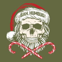 Bah Humbug Skull Santa Hat Christmas Funny Quote Long Sleeve Tee | Teevron