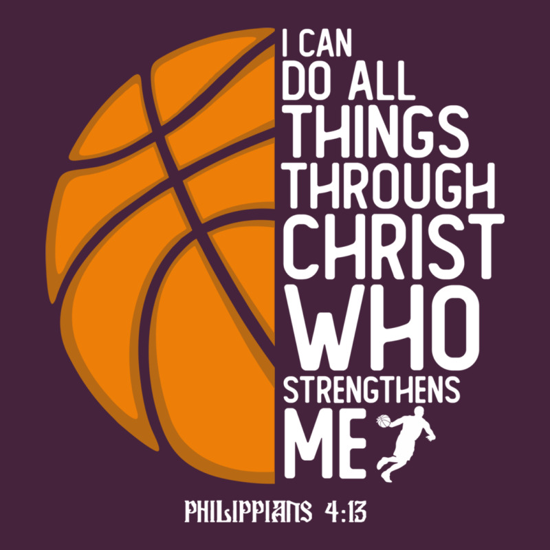 Christian Basketball I Can Do All Things Through Christ Philippians 41 Long Sleeve Tee by linhVisuals | Teevron