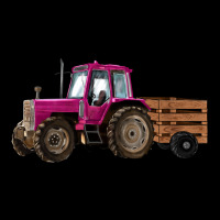 Pink Farm Tractor Premium Sweatshirt | Teevron