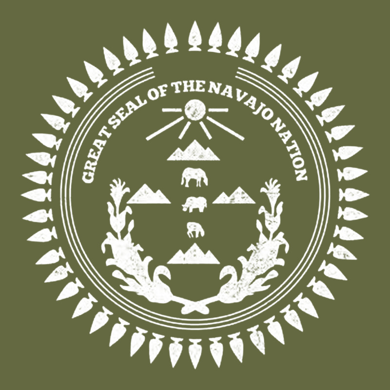 Great Seal Of The Navajo Nation Faded Style Design Long Sleeve Tee by linhVisuals | Teevron