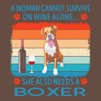 Boxer T  Shirt A Woman Cannot Survive On Wine Alone She Also Needs Box Long Sleeve Tee | Teevron