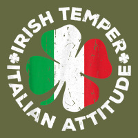 Irish Temper Italian Attitude T Shirt St Patrick's Day T Shirt Long Sleeve Tee | Teevron