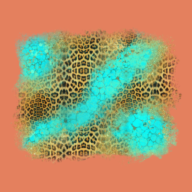 Turquoise Leopard Background Classic Tee by Jasminsmagicworld | Teevron