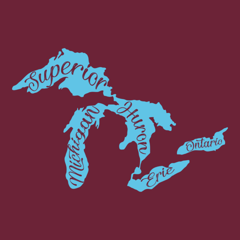 Great Lakes Of Michigan Long Sleeve Tee by linhVisuals | Teevron