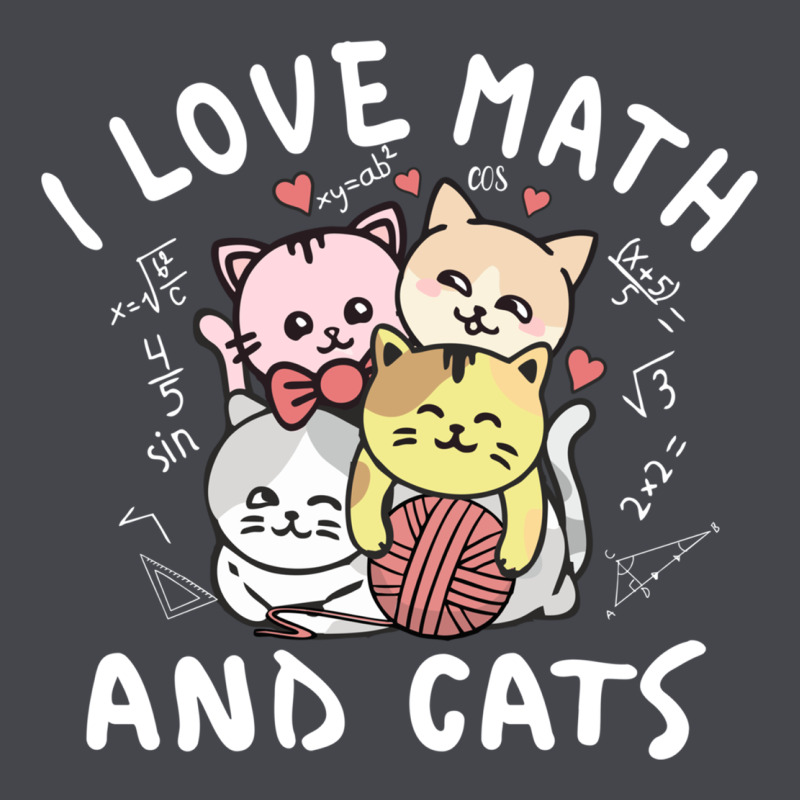 I Love Math And Cats Mountain Heart Mathematics Lover Gifts Cute And F Long Sleeve Tee by linhVisuals | Teevron