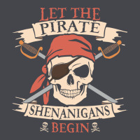 Let The Pirate Shenanigans Begin Skull Vintage Pirate Skeleton Hallowe Long Sleeve Tee | Teevron