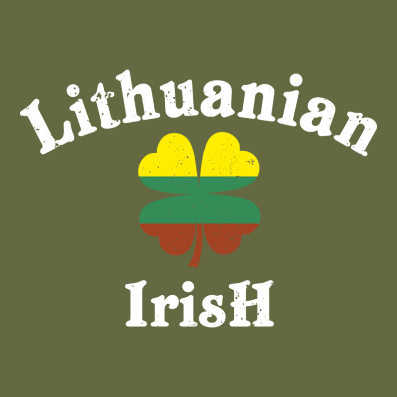 Lucky Lithuanian Irish Flag Shamrock Leaf St Patricks Day Long Sleeve Tee by linhVisuals | Teevron