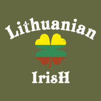 Lucky Lithuanian Irish Flag Shamrock Leaf St Patricks Day Long Sleeve Tee | Teevron