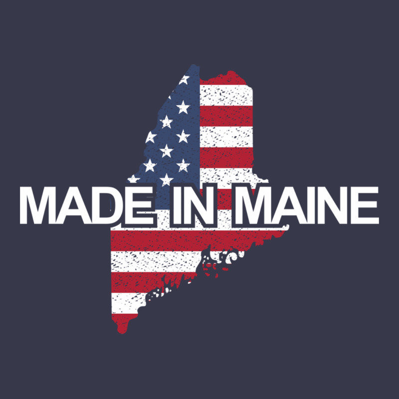 Made In Maine American Flag Funny Patriotic State Lover Gift Long Sleeve Tee by linhVisuals | Teevron
