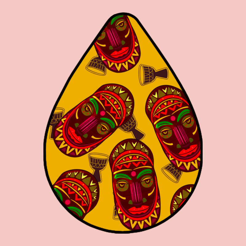 African Masks Teardrop  5 Urban Heavy Tee by BundleAndBundleShop | Teevron