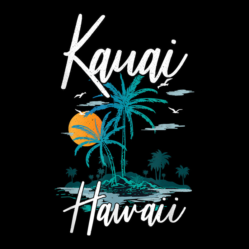 Family Vacation Retro Sunset Hawaii Kauai T Shirt Long Sleeve Tee by linhVisuals | Teevron