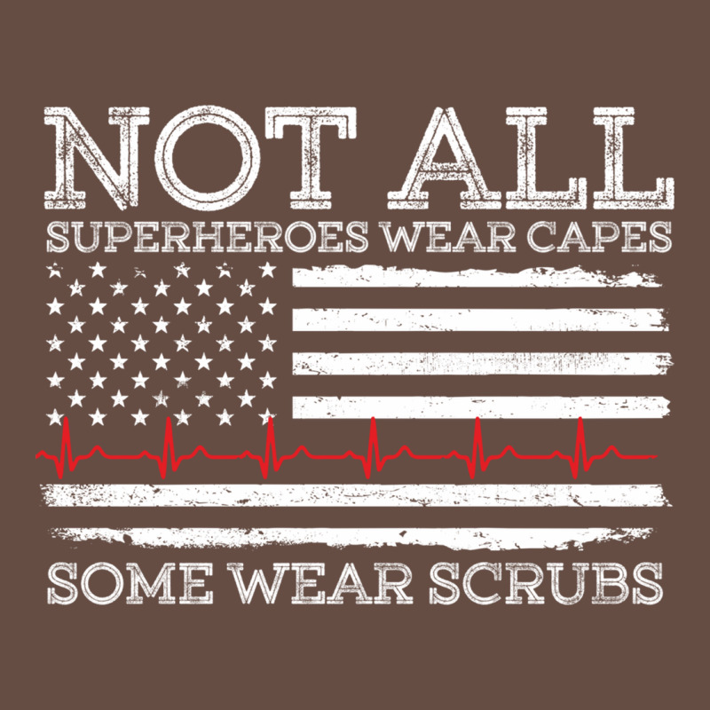 Nurses Not All Superheroes Wear Caps Some Wear Scrubs Nurse Supportive Long Sleeve Tee by linhVisuals | Teevron