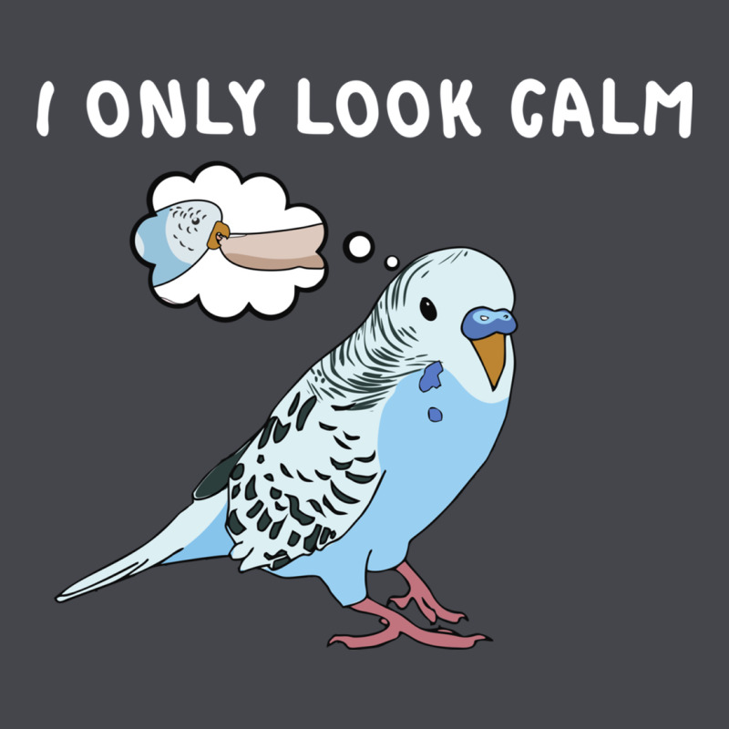 Parakeet Bird Biting Finger Funny I Only Look Calm Long Sleeve Tee by linhVisuals | Teevron