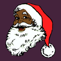 Black Santa Claus Christmas Long Sleeve Tee | Teevron
