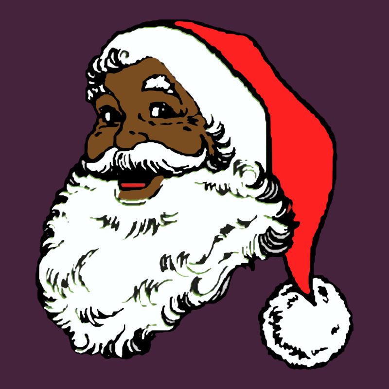 Black Santa Claus Christmas Long Sleeve Tee by linhVisuals | Teevron