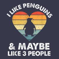 I Like Penguins And 3 People Vintage Long Sleeve Tee | Teevron