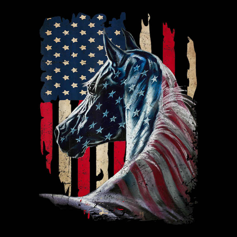 Patriotic Horse American Flag   Horse Vintage Long Sleeve Tee by linhVisuals | Teevron