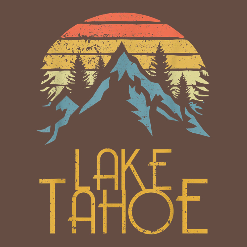 Vintage Lake Tahoe California Nevada Retro T Shirt Long Sleeve Tee by linhVisuals | Teevron