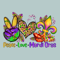 Peace Love Mardi Gras Olivia Heavy Core Tee | Teevron