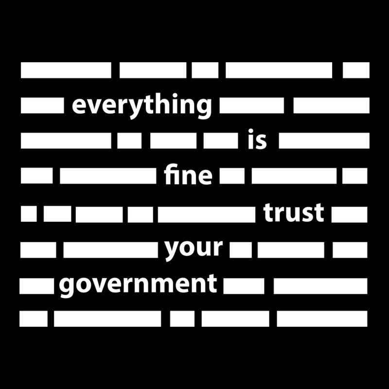 Everything Is Fine Trust Your Government Long Sleeve Tee by linhVisuals | Teevron