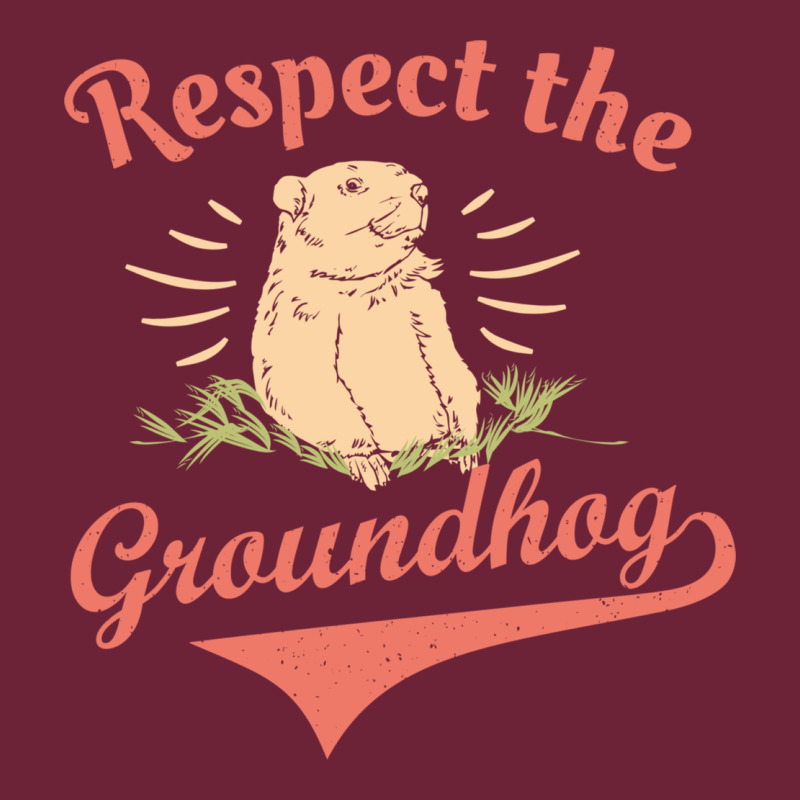 Respect The Groundhog Happy Groundhog Day Vintage Long Sleeve Tee by linhVisuals | Teevron