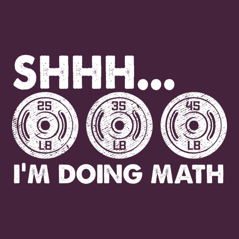 Shhh I'm Doing Math Gym Funny Bodybuilding Weightlifting Humor Quote Long Sleeve Tee by linhVisuals | Teevron