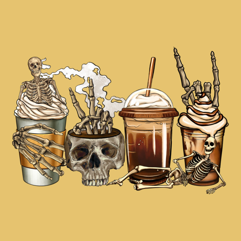 Skeleton Coffee Premium Sweatshirt by Jasminsmagicworld | Teevron