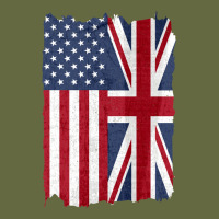 United States With United Kingdom Flag Mix Us And Uk Union Jack Long Sleeve Tee | Teevron