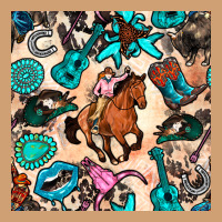 Western Cowgirl Seamless Pattern Vintage Tee | Teevron