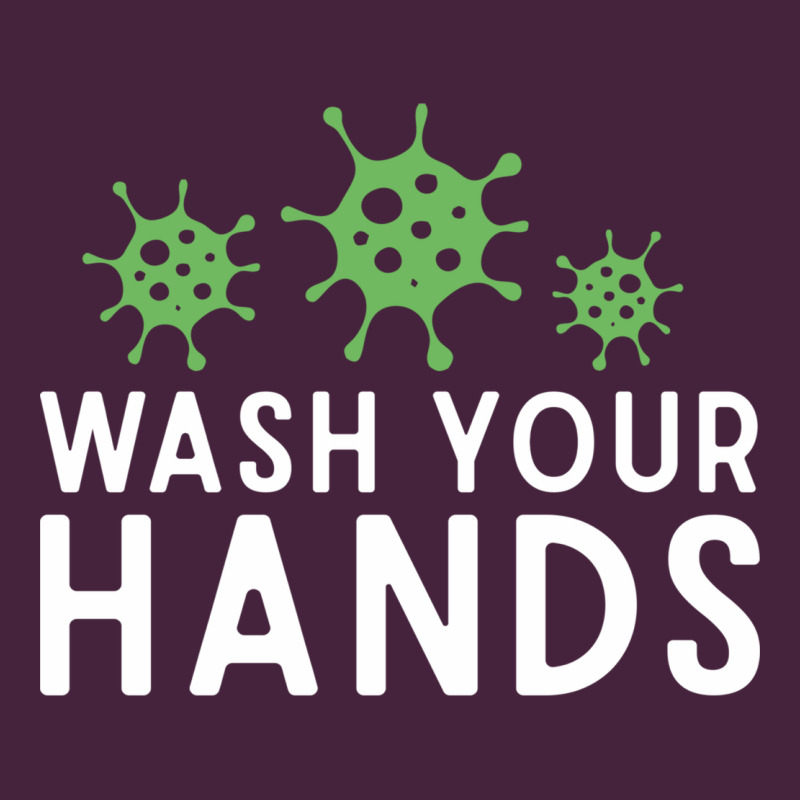 Wash Your Hands Green Germs Graphic Long Sleeve Tee by linhVisuals | Teevron