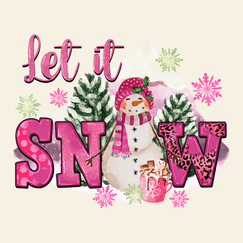 Let It Snow Pink Christmas Vintage Tee by FaDigitalArtStudio | Teevron