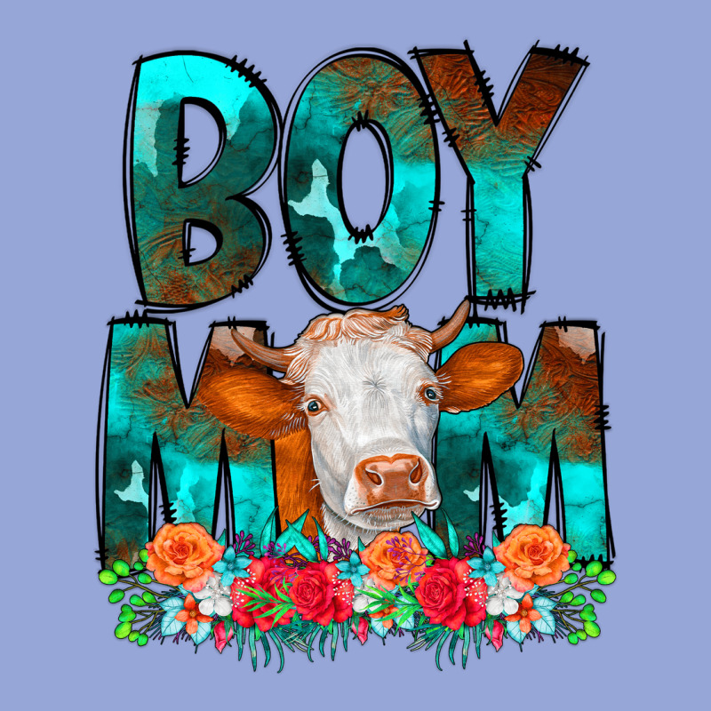 Boy Mom Flowers Cow Classic Tee by CowCowDesign | Teevron
