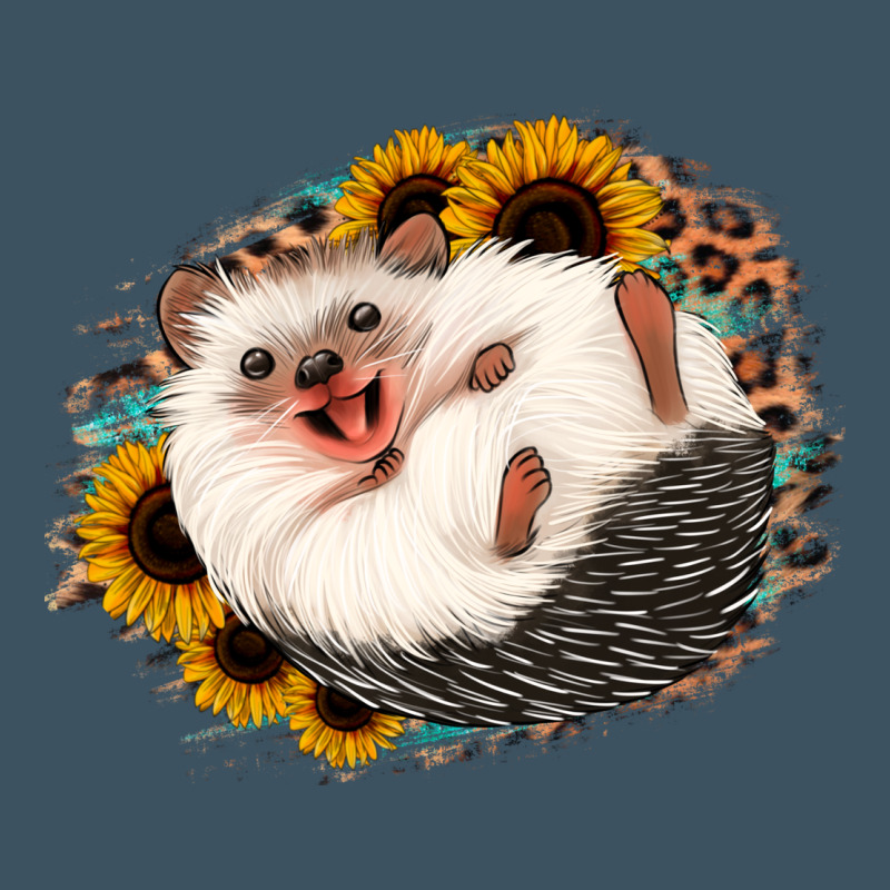 Happy Hedgehog Sunflower Leopard Urban Heavy Tee by Jasminsmagicworld | Teevron