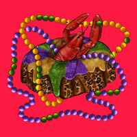 Mardi Gras Craw Fish King Cake With Leopard Zipper Hoodie | Teevron