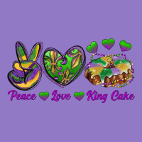 Peace Love Mardi Gras King Cake Urban Hoodie | Teevron